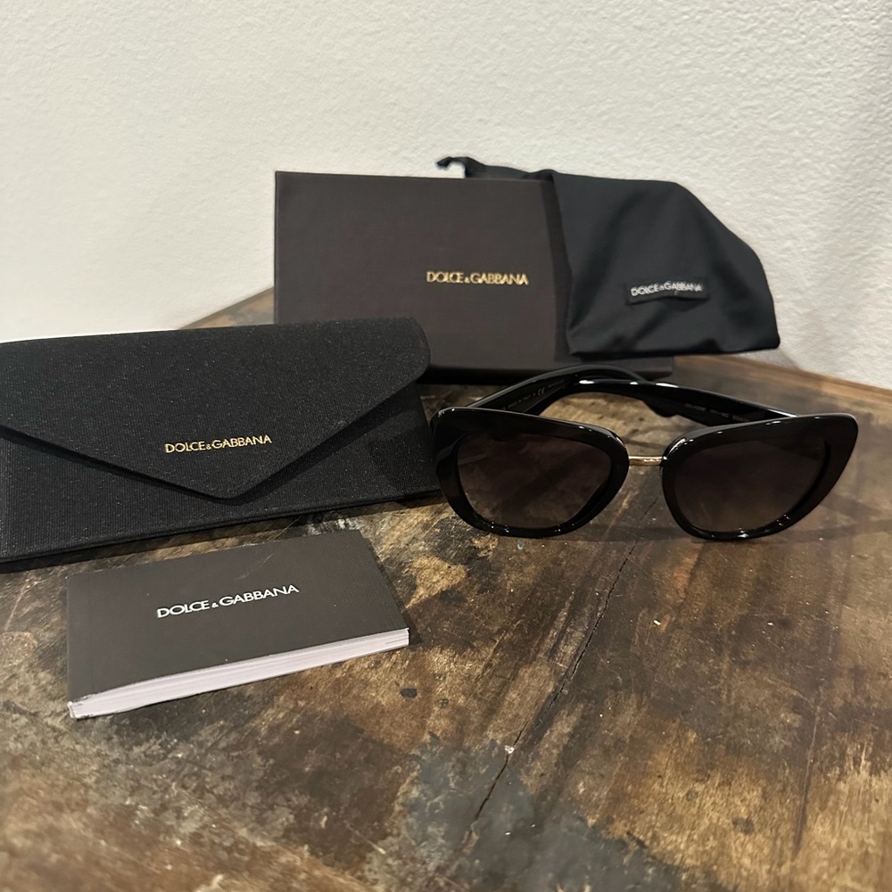Dolce & Gabbana Elegant Black Sunglasses